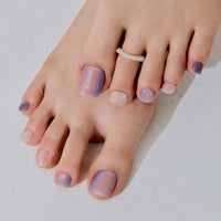 (B) Feminine Purple Pedicure